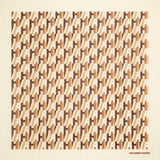 AH Signature Print Wool Blend Scarf in Brown