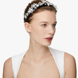 Forget-Me-Not Headband in Black and Silver