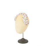 Spring Laurel Hat in White and Multicolour