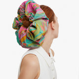 Have A Good Trip Mega Scrunchie in Pink and Green