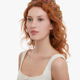 Found Balance Headband in Multicolour Raffia
