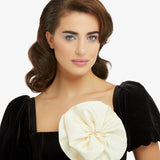 Rock Me Brooch in Cream