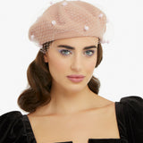 Power Romance Wool Beret in Pink