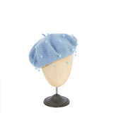 Power Romance Wool Beret in Blue