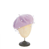 Power Romance Wool Beret in Purple