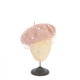 Power Romance Wool Beret in Pink