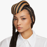 Dancehall Dove Hat in Black and Brown