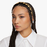 Saguaro Headband in Black and Gold