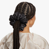 Lurking Scrunchie in Metallic Black