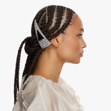 Sun Thunder Hair Barrette in Black and White