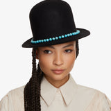 Wild Bunch Felt Derby Hat in Black