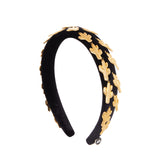 Saguaro Headband in Black and Gold