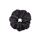 Lurking Scrunchie in Metallic Black