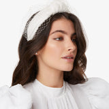 Nymphe Knotted Headband in White