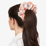 Euphrosyne Scrunchie in Beige and Orange