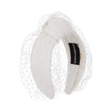 Nymphe Knotted Headband in White
