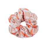 Euphrosyne Scrunchie in Beige and Orange