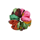 Atelier by Cosmo Scrunchie in Pink and Green