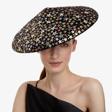 Outer Galaxy Hat in Black and Metallics