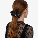 What A Star Scrunchie in Black and Cream