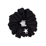 Born A Star Scrunchie in Taupe Silk with Charm