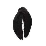 Just A Touch Knotted Headband in Black