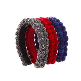 Starbound Pompom Headband 1 Row in Dark Blue