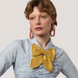Pretty Bow Barrette and Brooch in Yellow