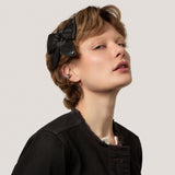Baby Bow Barrette and Brooch in Black