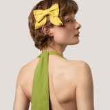 Baby Bow Barrette and Brooch in Yellow