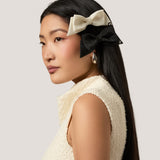 Harajuku Bow Barette and Brooch in Black