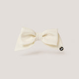 Harajuku Bow Barette and Brooch in Off-White