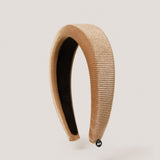 Iced Tea Padded Headband in Light Tan