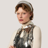 Mitsuki Padded Headband in Silver