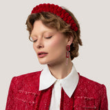 Starbound Pompom Headband 2 Row in Red