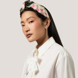 Ichiko Knotted Headband in Black and Multi-Colour