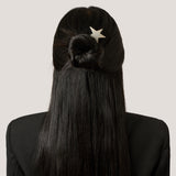 Star Power French Hair Pin in Black and White