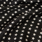 What A Star Silk Bandana in Black and Cream