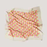 AH Signature Print Silk Scarf in Pink