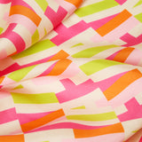 AH Signature Print Silk Scarf in Pink