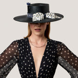 Rin Boater Hat in Navy