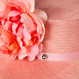 Ichika Boater Hat in Pink
