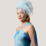 Puff Hat in Baby Blue