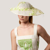 Airi Hat in Cream and Green