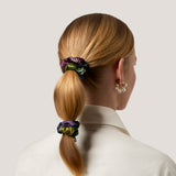 Mini Ayako Pair of Mini Scrunchies in Rainbow Multicolour