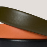 Noir Leather Headband in Black