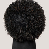 Nina Knotted Pompom Headband in Black