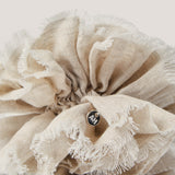 Fragosyko Frayed Scrunchie in Natural Linen