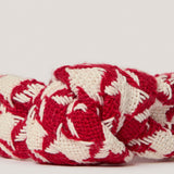 Seasonal Charm Knotted Headband in Red Houndstooth