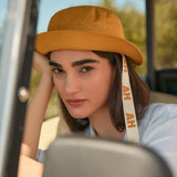 Alkyonie Cotton Bucket Hat in Mustard Yellow